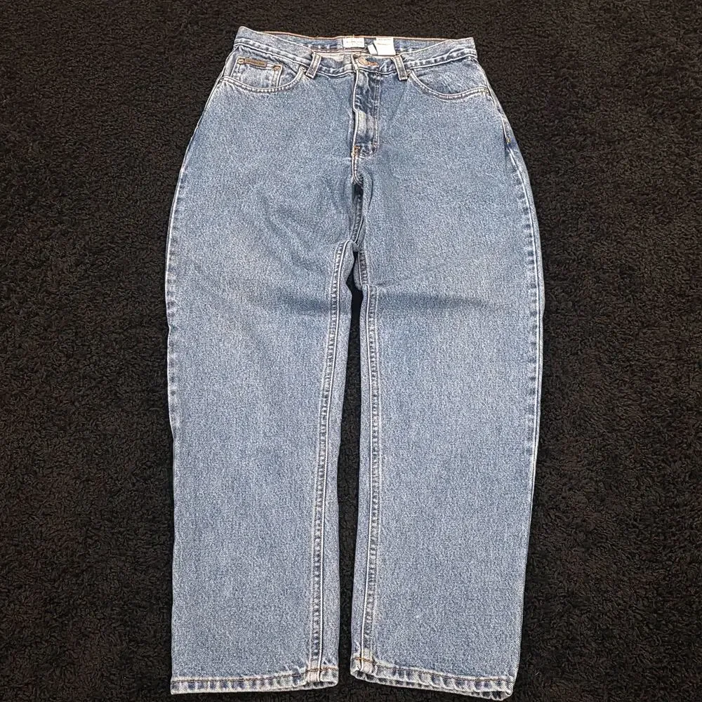 Rare Vintage 90s Calvin Klein Dark Wash Denim Men's Straight Jeans Size 31